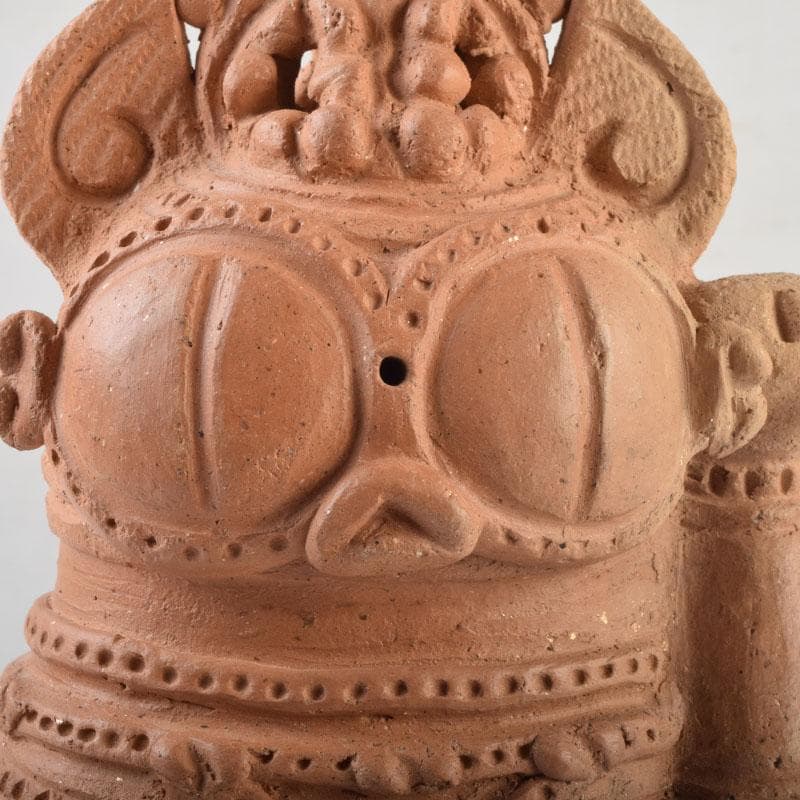 九ちゃん　縄文土偶形　招き猫　置物　V　9063