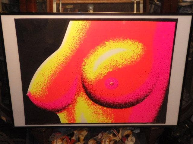 60'S★ブラックライトポスター★アート★ビンテージ★セクシー★ヒッピー