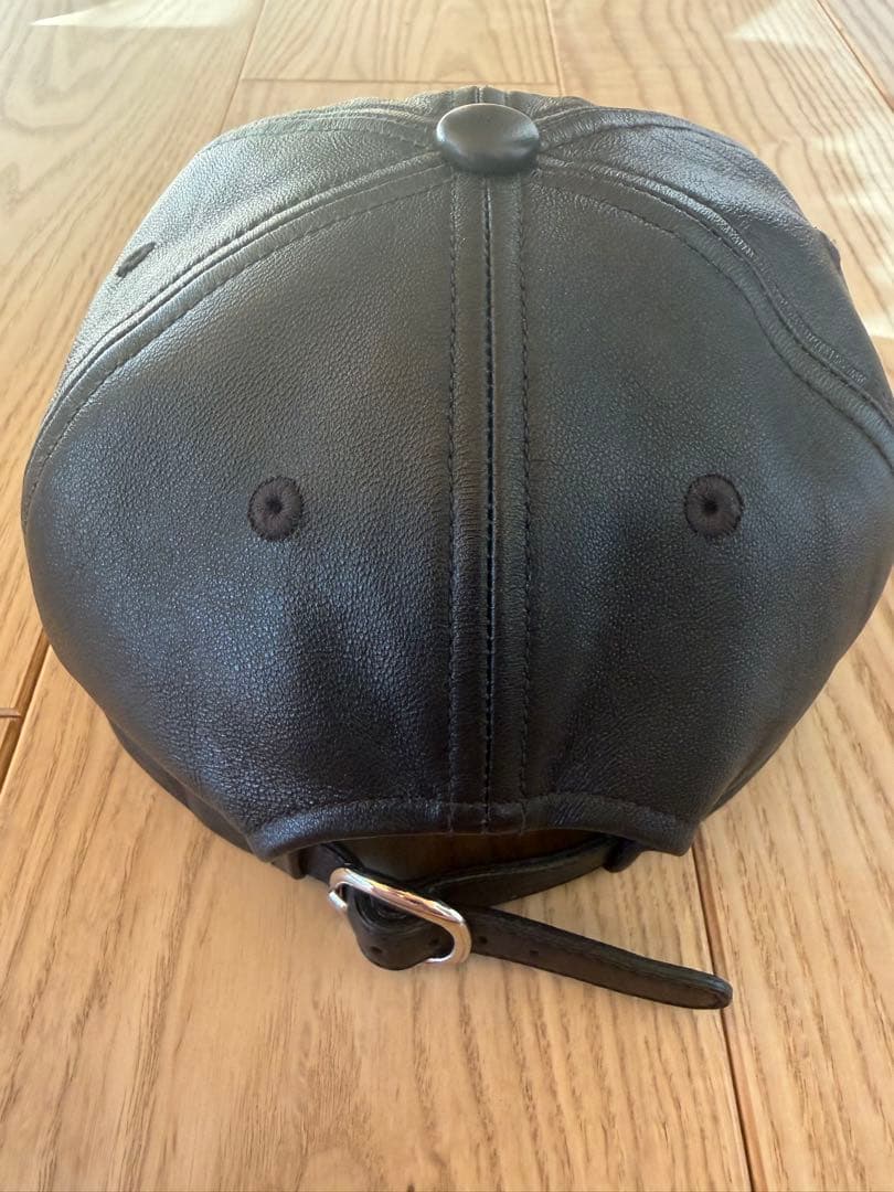 KIJIMA TAKAYUKI レザーブラックキャップ Fサイズ