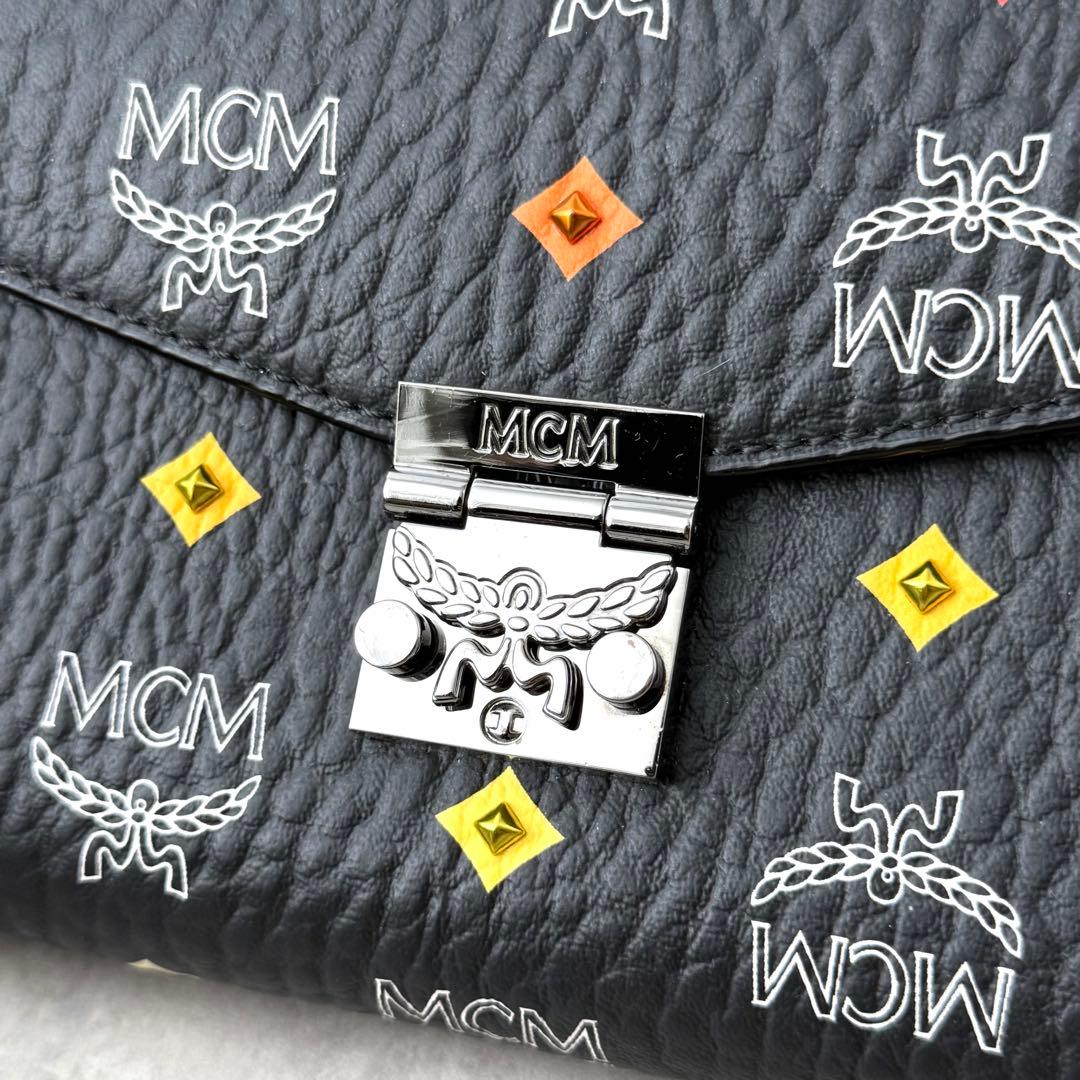 【美品✨️激レア】MCM ヴィセトス チェーンウォレット ショルダー マルチカラー