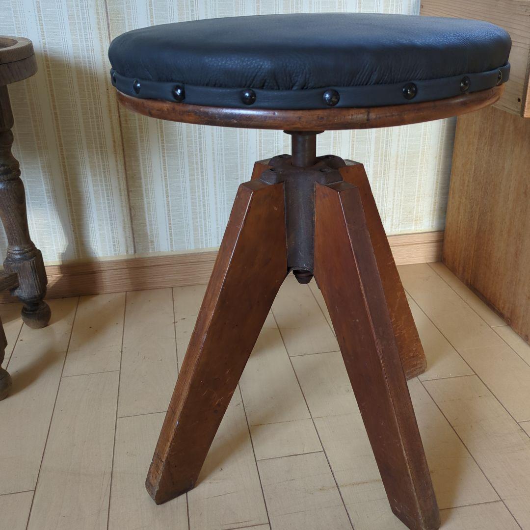 ブロカント古道具　回転椅子 ドクターチェア