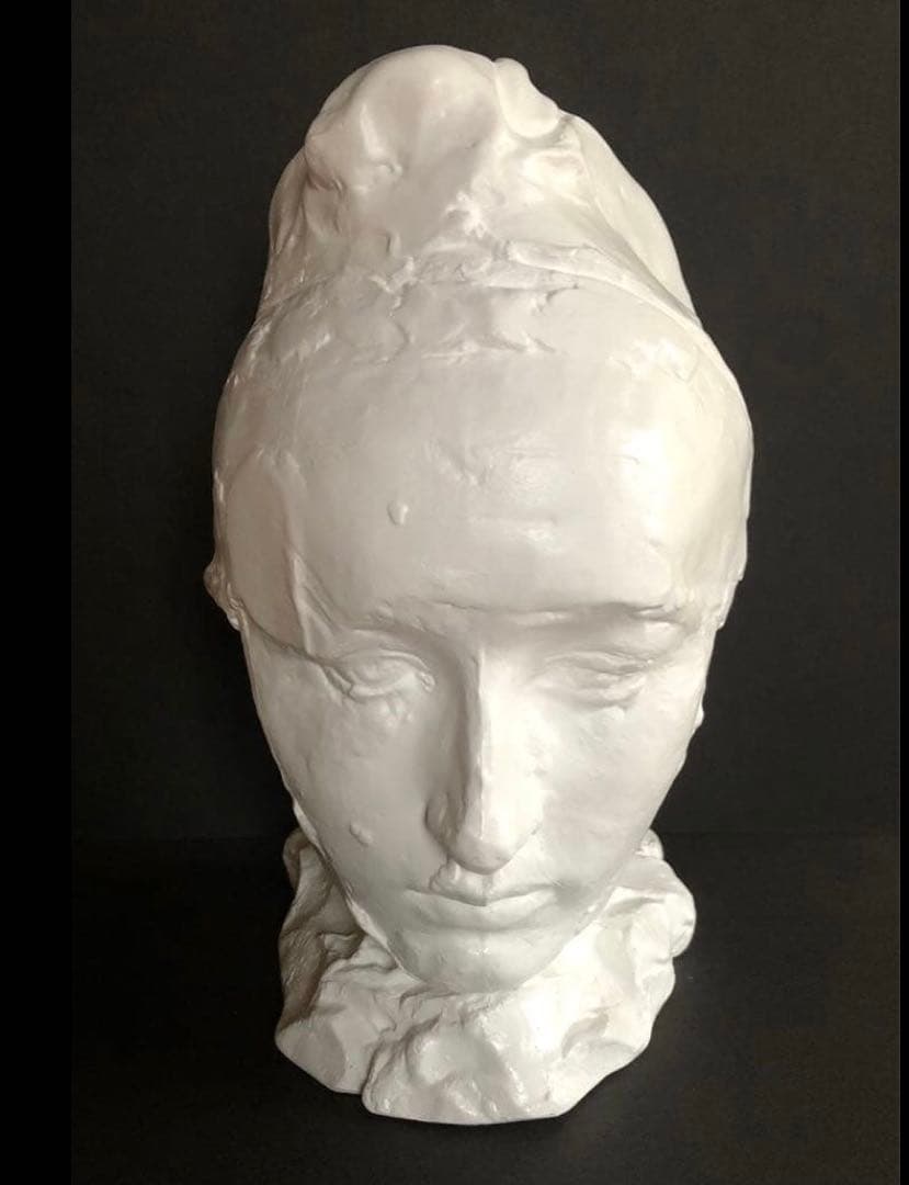 ロダン作　『フリジア帽をかぶったカミーユ』　石膏像