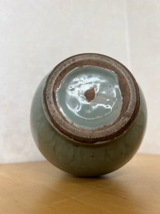 中国宋元竜泉窯刻花文龍耳瓶骨董唐物アンティーク古美術品コレクション江戸青磁