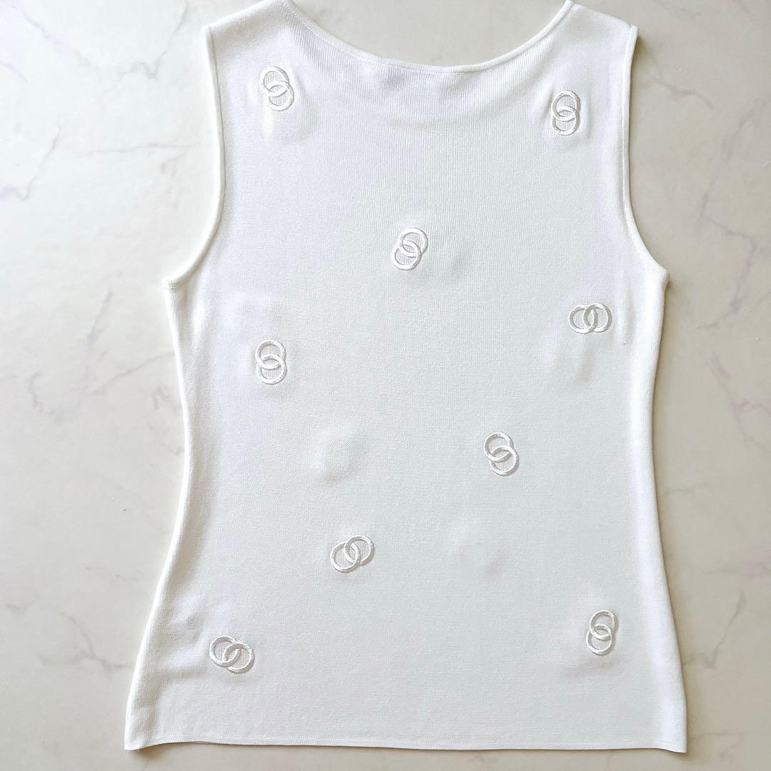 希少 CELINE ヴィンテージ タンクトップ マイケルコース期 刺繍 ロゴ