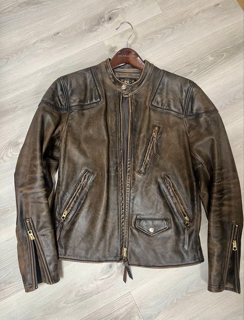 早い者勝ち　最安値　希少美品　RRL レザージャケット Mサイズ