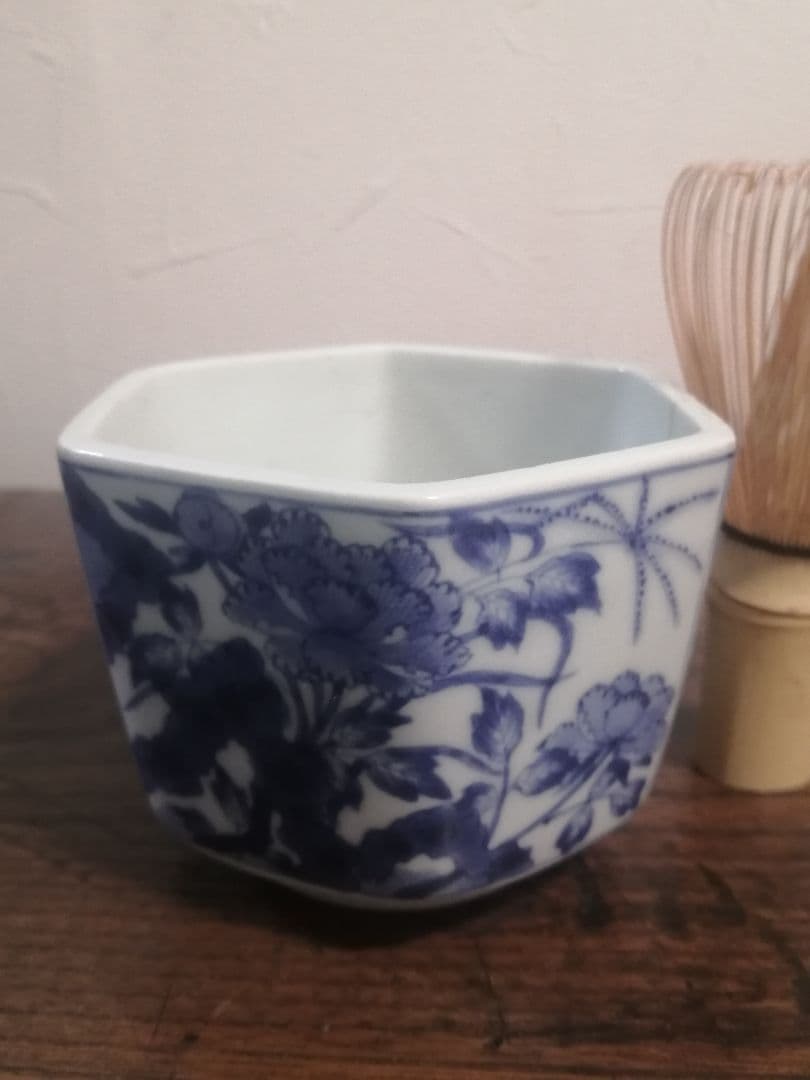 江戸時代 古伊万里 染付 六角向付