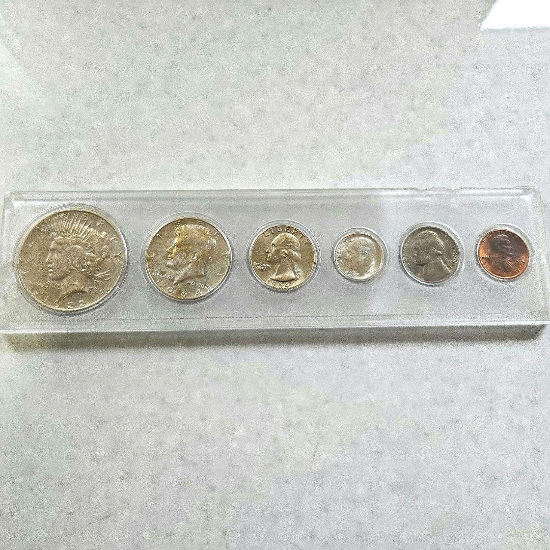 1922年 アメリカ　ピースダラー　銀製セット