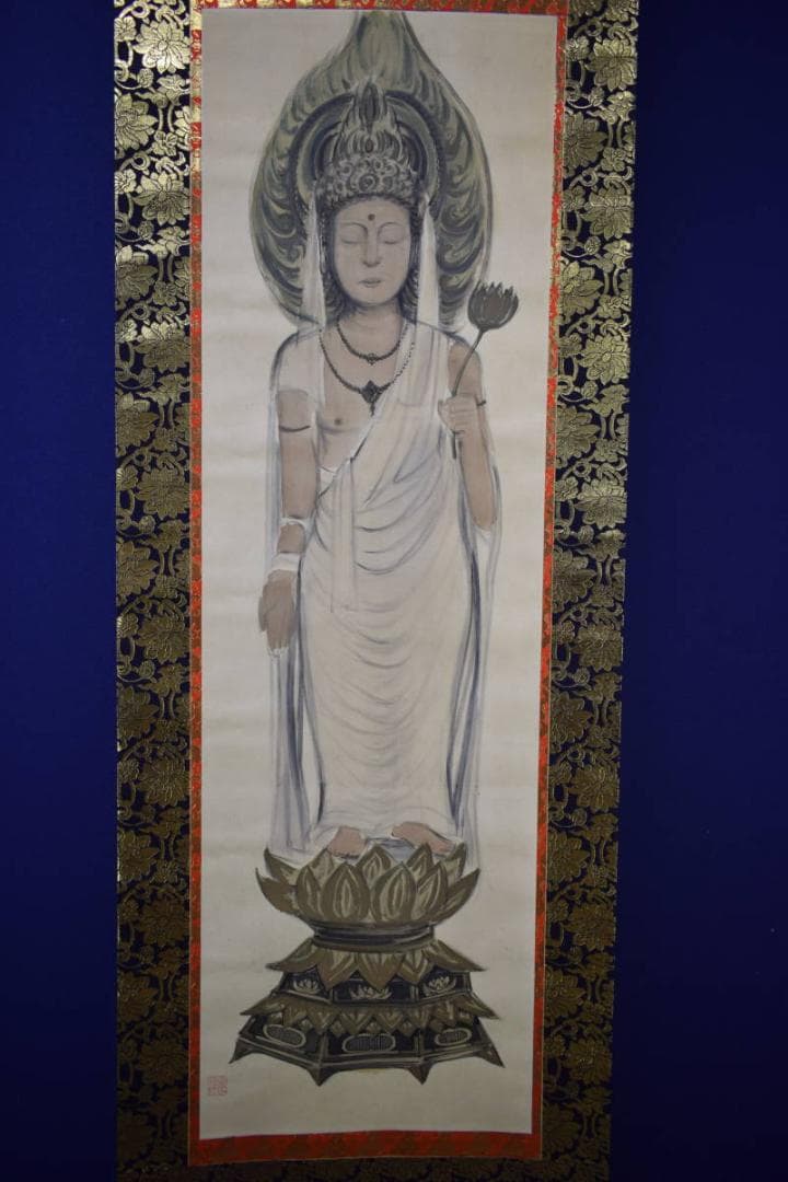 真作/爽峰/仏画/布袋屋掛軸HH-958