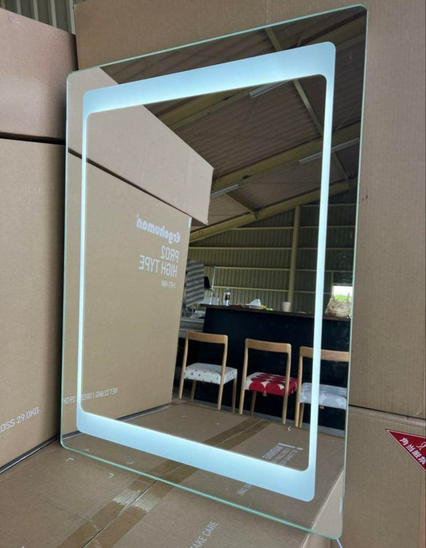 【かめ】サンワカンパニーLED化粧鏡