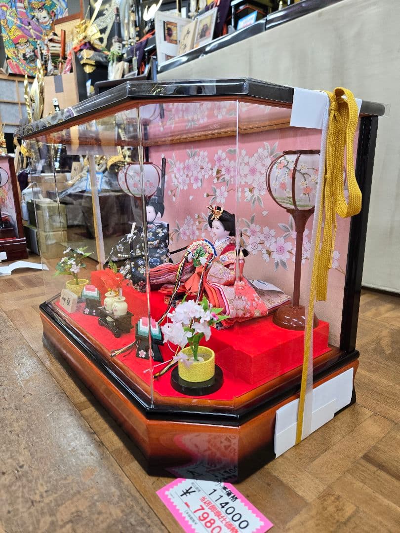【一点限り】雛人形　ケース飾り　K16