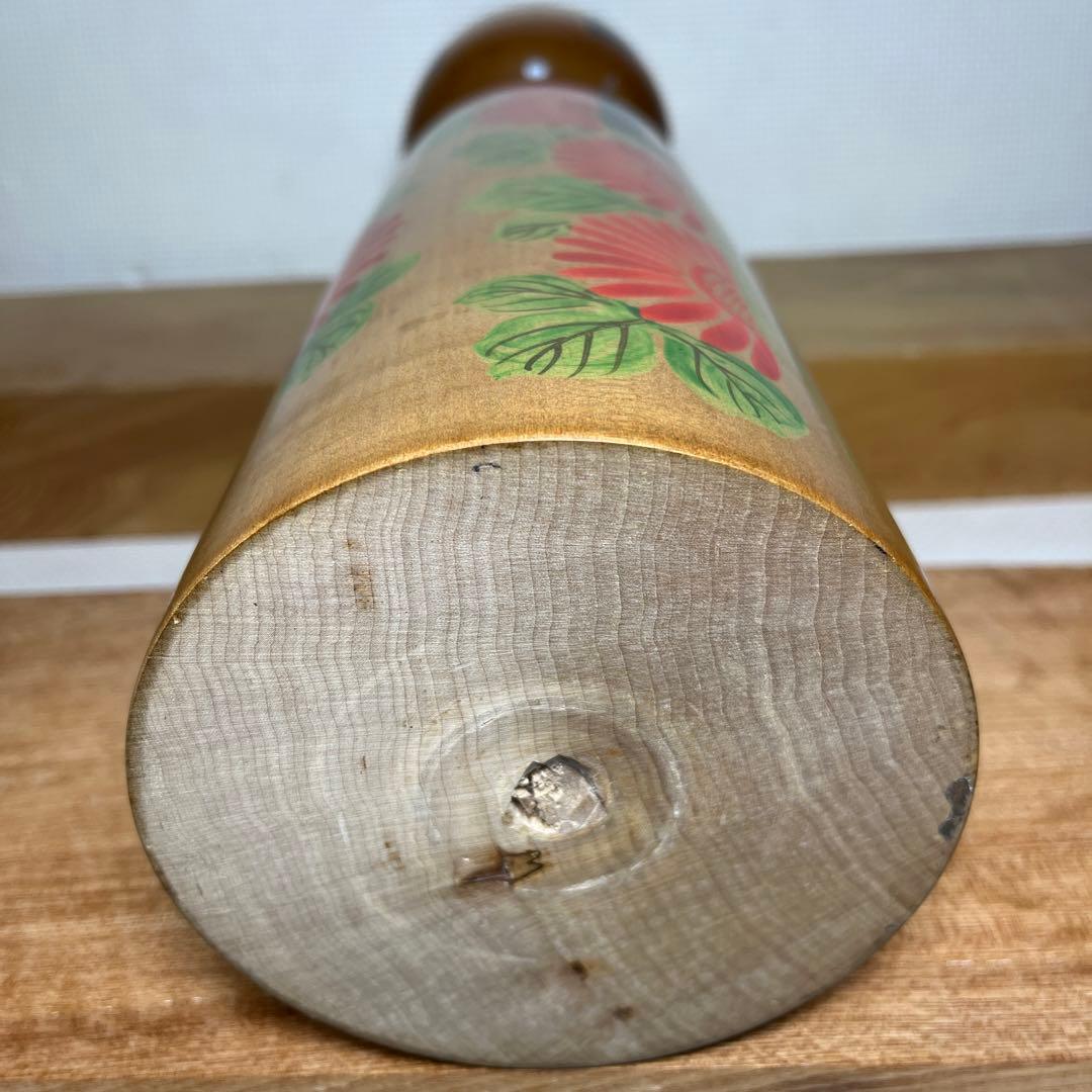 ⭕️木地山こけし　伝統こけし　小椋啓太郎指導　1.5尺大型　蒔絵師　小野寺重一