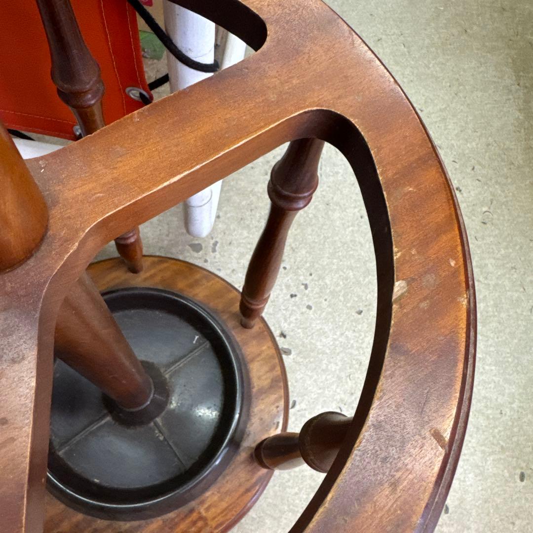 レトロ　傘立て付きコートハンガー　ポールハンガー　帽子掛け