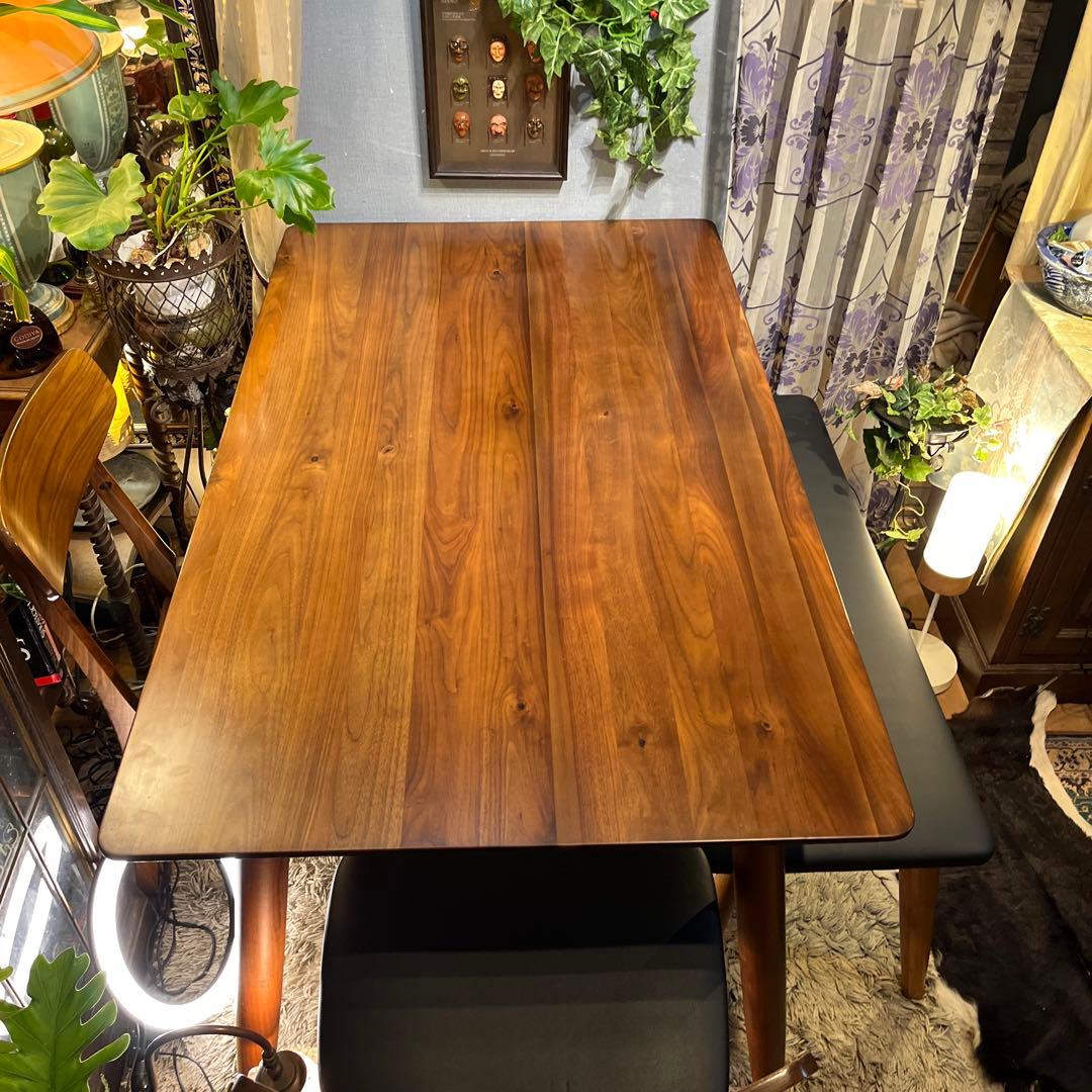 黒ぶたどん Sale ヴィンテージ ウォールナット１３５ダイニングテーブル