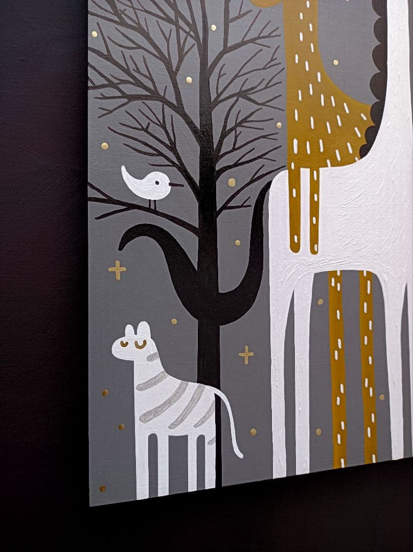 サ*ク様 ✿月野乃亜 原画 2024年／594×420mm 現代アート 2411