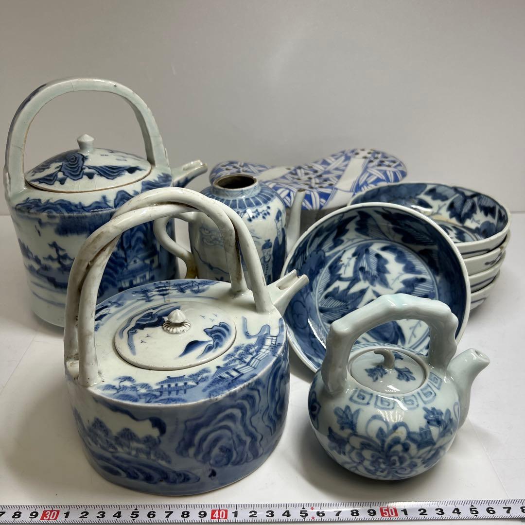 中国清時代　水次、古伊万里水次、膾皿色々　東Y7-1223③タカト