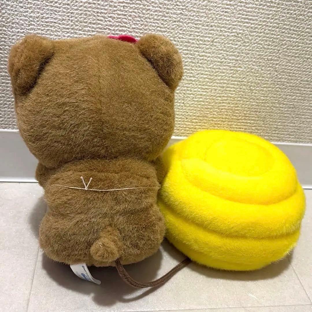新品 レトロ 着脱可能 タグ付き ハローキティ ぬいぐるみ ハチミツ クマ