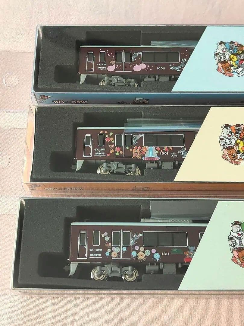 阪急電車 トムとジェリー ディスプレイモデル ミニチュアステッカー付