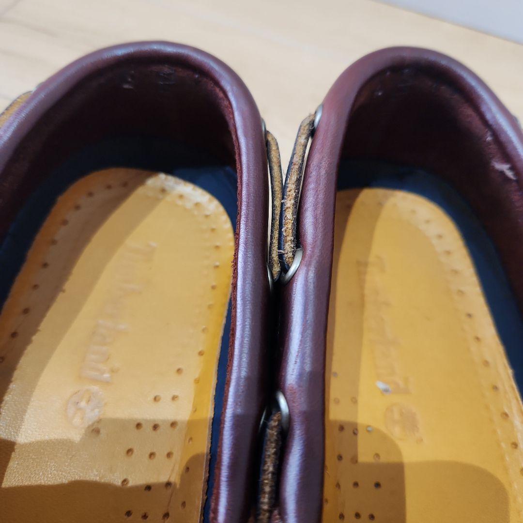 極美品　Timberland ブラウン デッキシューズ25077 26.5cm