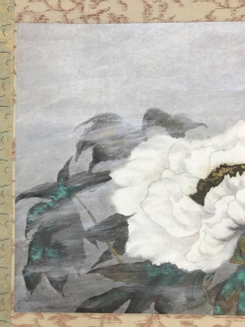 作者不詳/牡丹図/花図/掛軸/名家伝来/AC-415