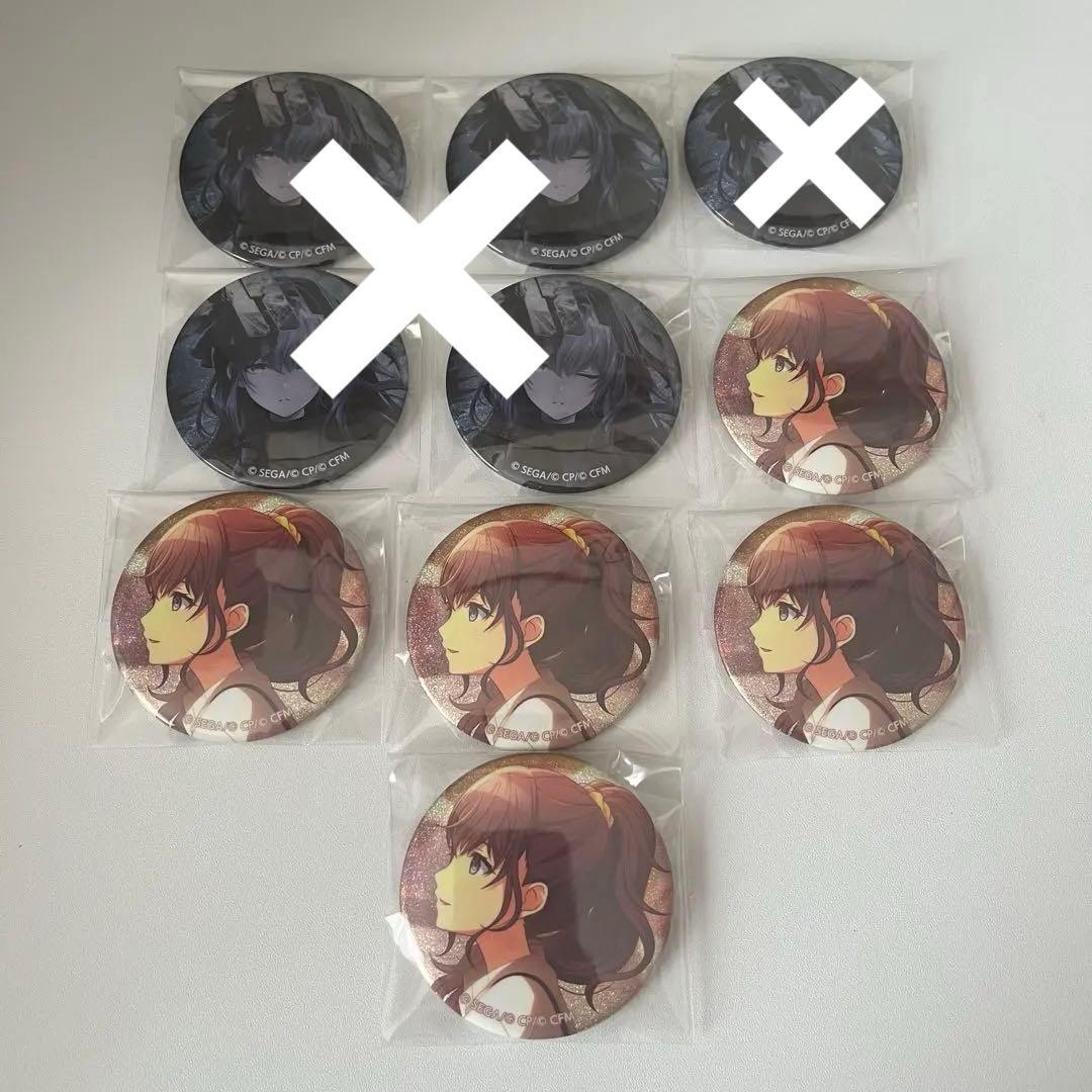 プロセカ 朝比奈まふゆ グリッター缶バッジ 黒百合