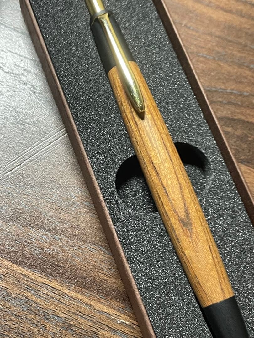 ポナン 木製シャープペンシル ボナンペン　欅　真鍮金具