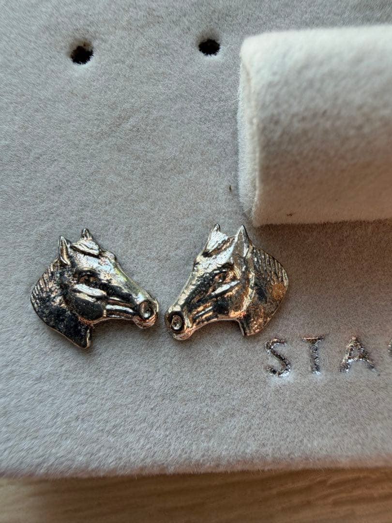 馬　ピアス　シルバー925 両耳　ロンハーマン