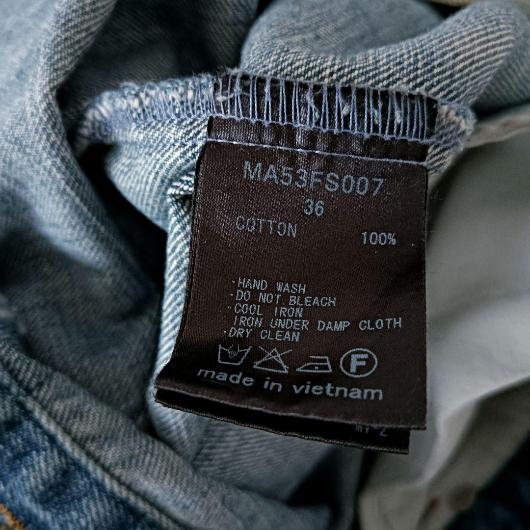 未使用タグ付き MUVEIL(ミュベール) 刺繍 蝶 デニムスカート定価3.7万