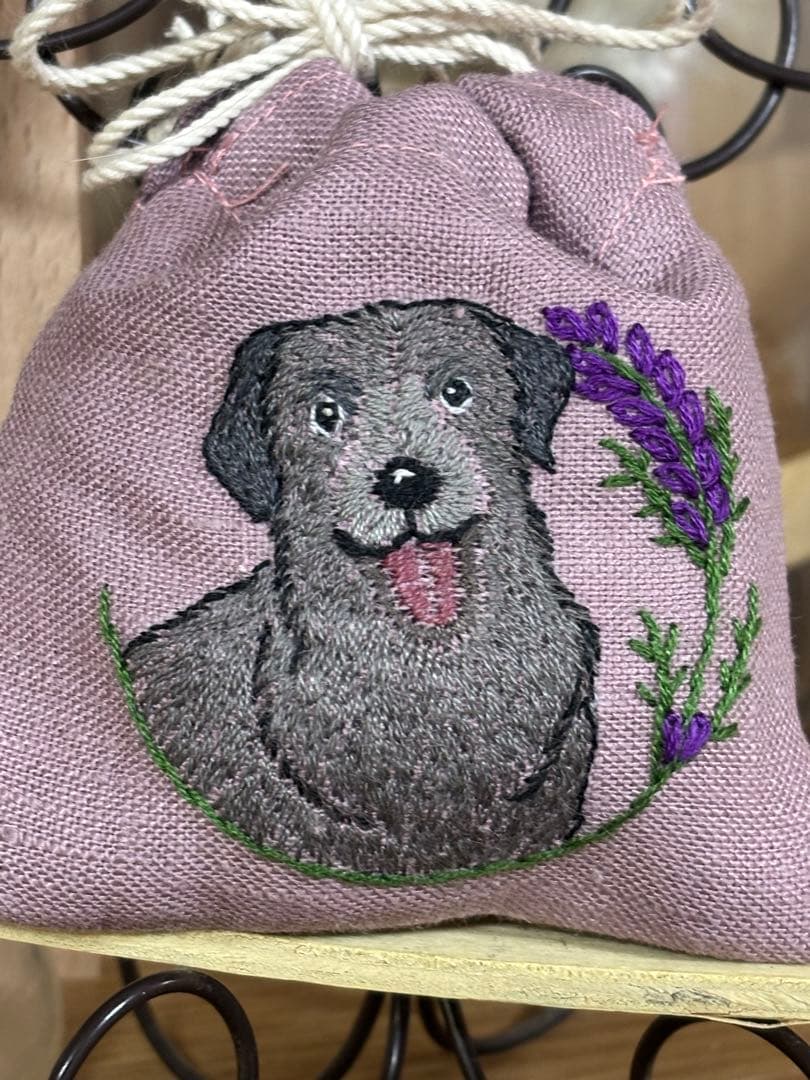 犬の刺繍入りラベンダーサシェ9点 takakoページ