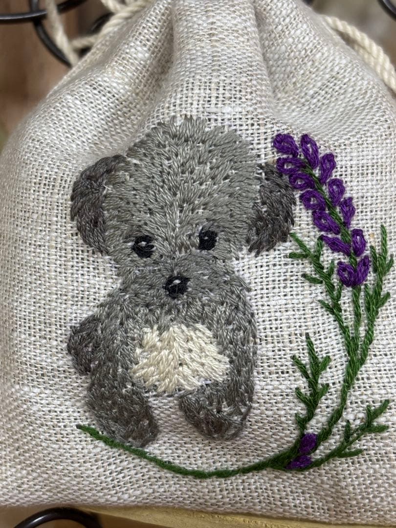 犬の刺繍入りラベンダーサシェ9点 takakoページ