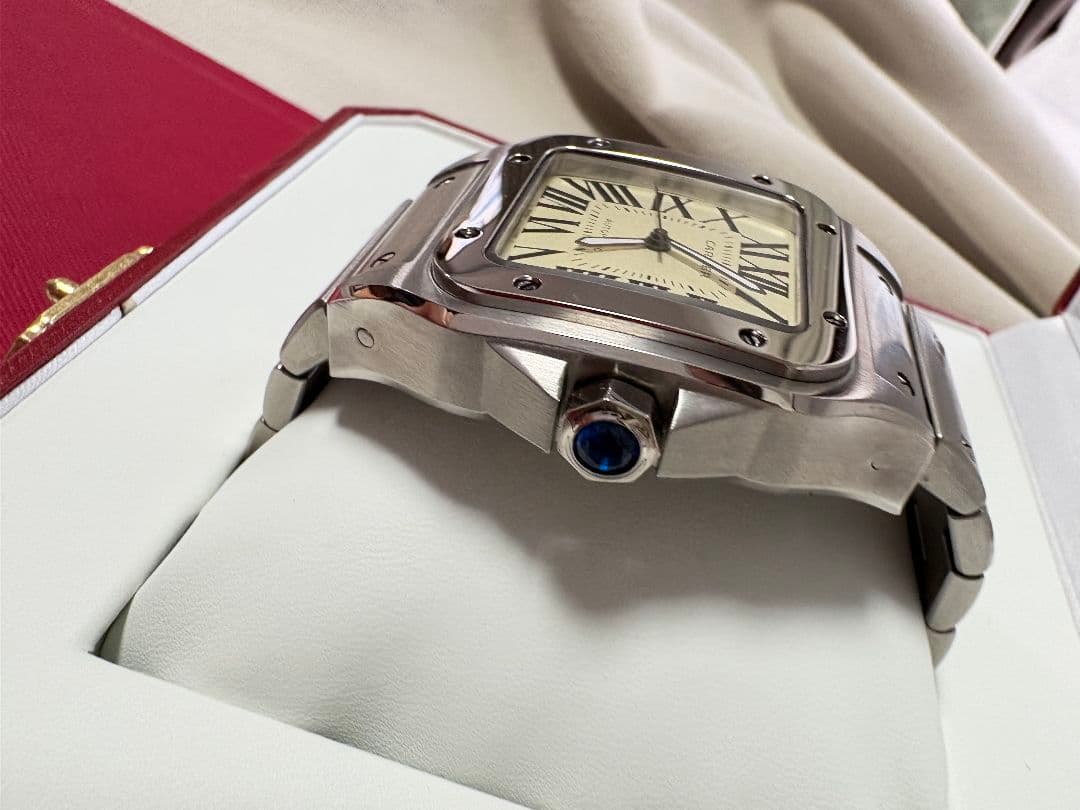 し*け様 カルティエ CARTIER W200737G サントス100LM 自動