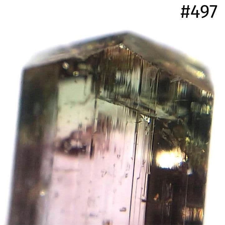 497 宝石質 トルマリン バイカラー アクロアイト タジキスタン産