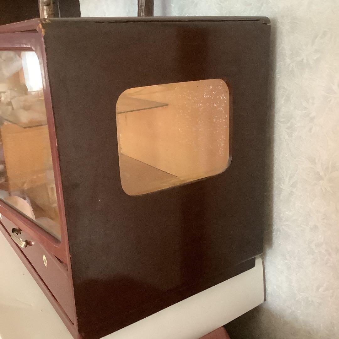 飾り箪笥　飾りケース　飾り棚　小引き出し　木製　昭和レトロ　ヴィンテージ