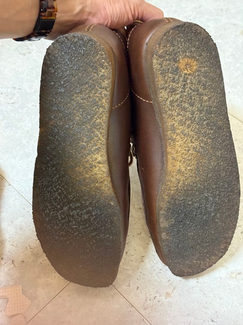 美品　クラークス ワラビー ロック　ROCK EBONY LEATHER 2 7