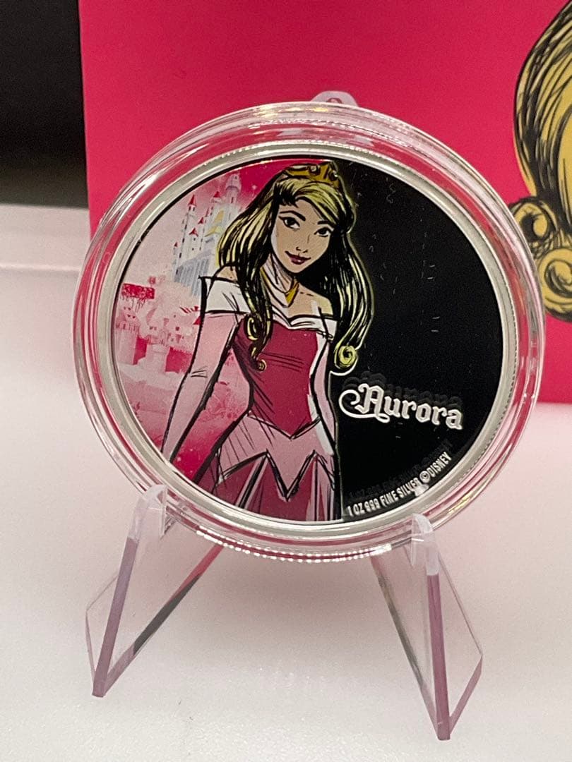 2024年ニウエ　ディズニープリンセス　オーロラ姫　1オンスプルーフ銀貨