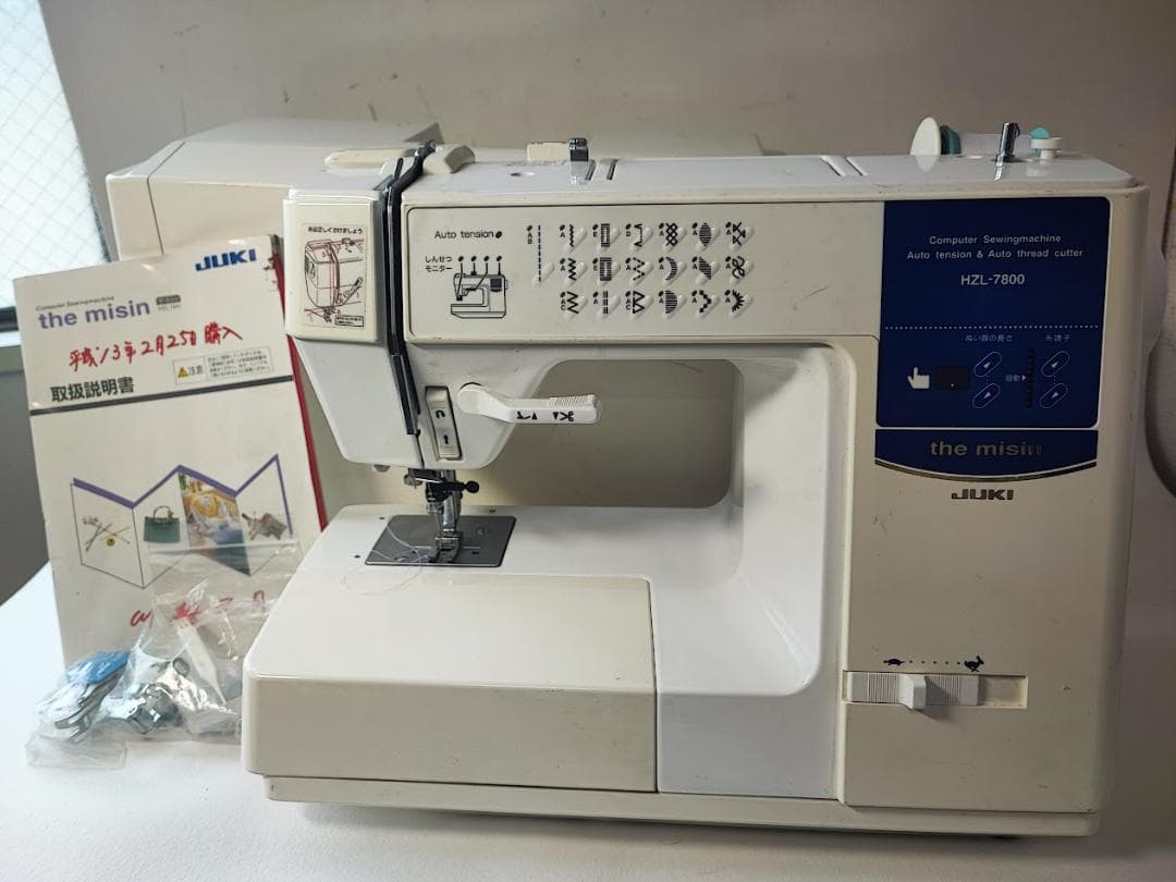 JUKI コンピューターミシン　HZL-7800　日本製 フットコントローラー無