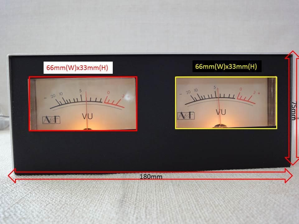 自作ステレオVUメーター196号機（A&Fワイドタイプ中型）