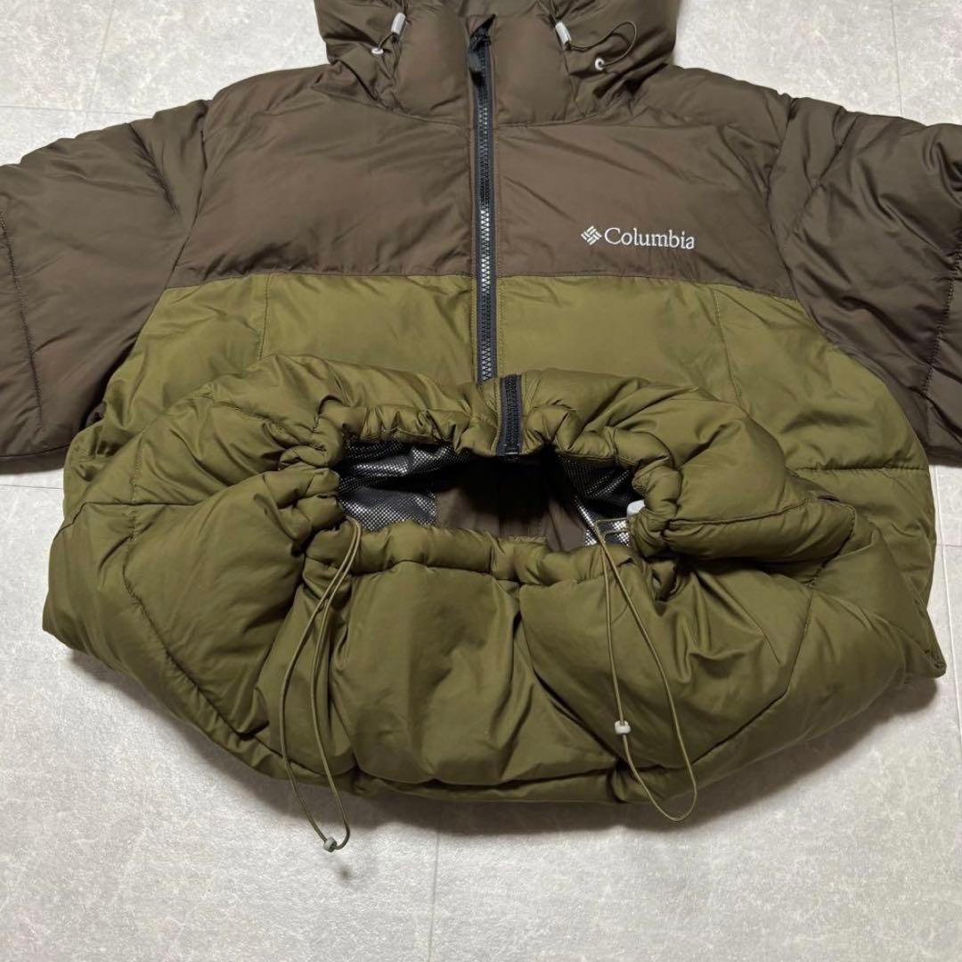 ね*む様 Columbia hooded puffer jacket グリーン