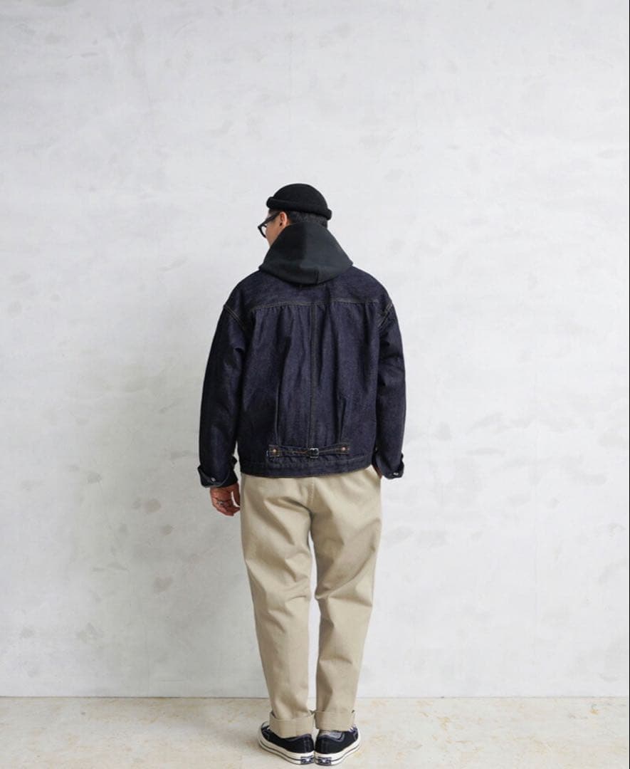 WAIPER.inc M-52 ヴィンテージツータックチノトラウザー カーキ35