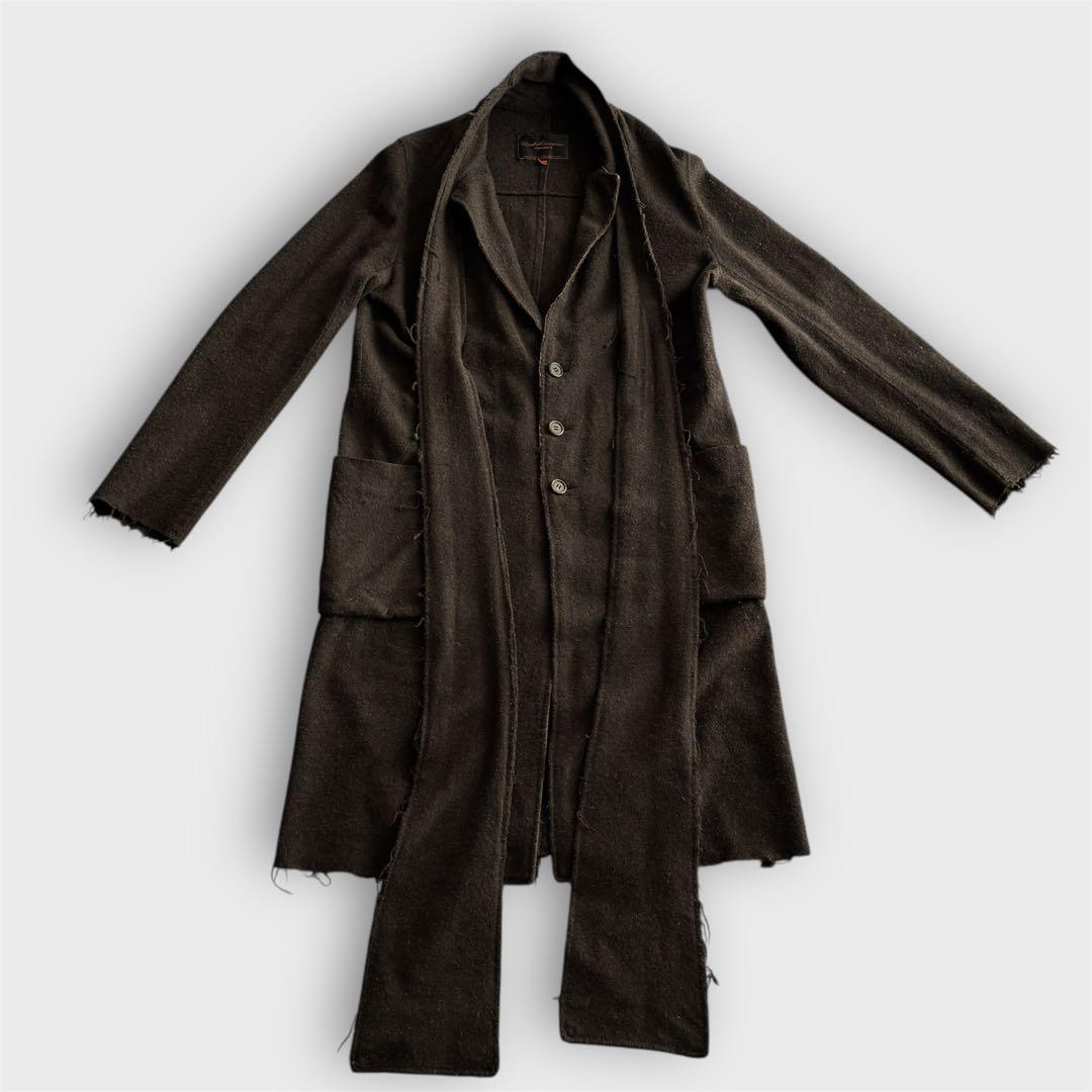 UNDERCOVER 06AW guruguru期 ウール縮絨ロングカーディガン