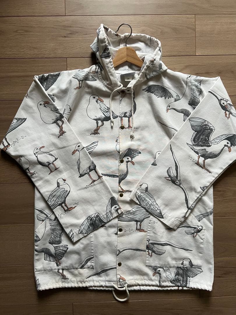 80s 90s Michigan rag ミシガンラグ 鳥 総柄 usa製