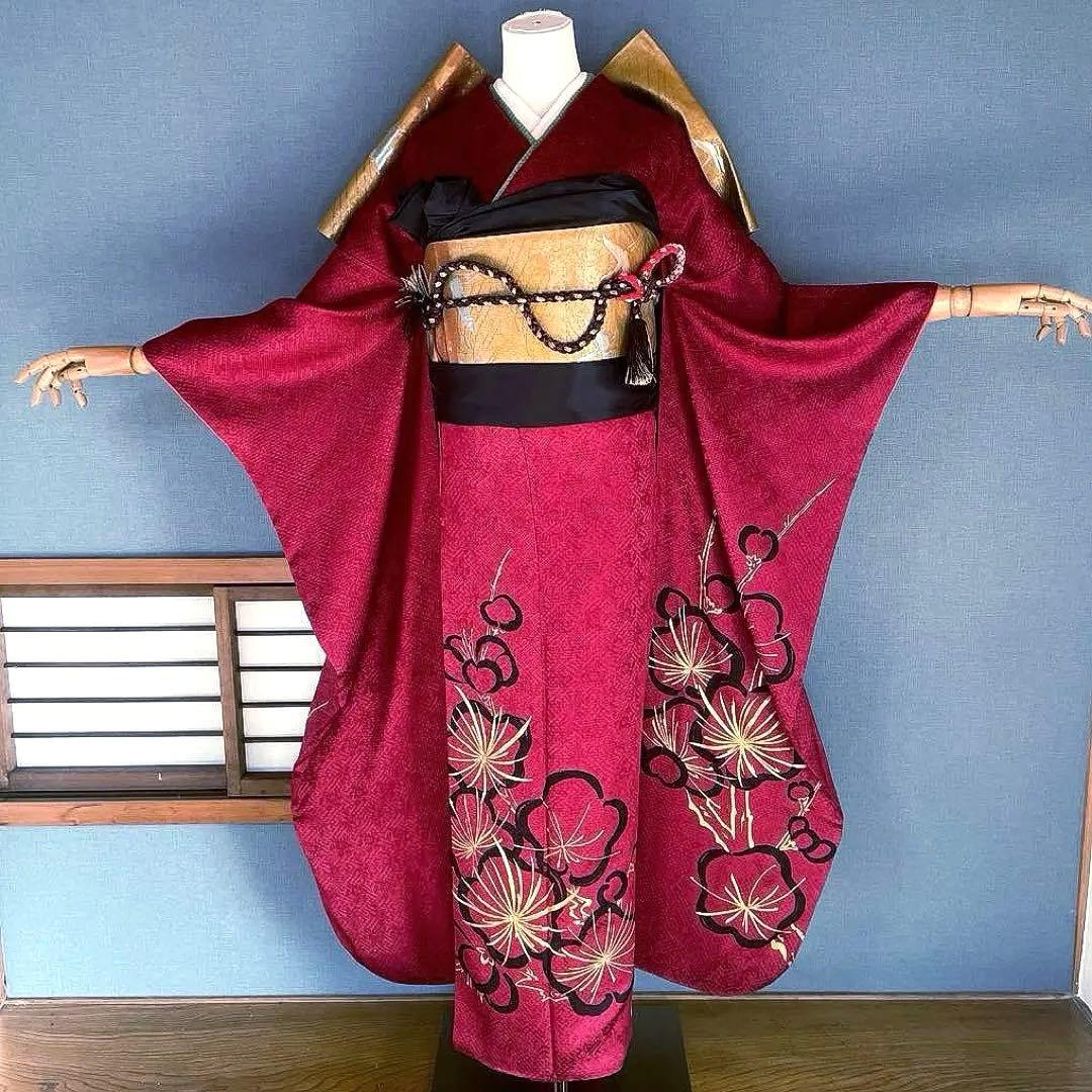 振袖フルセット　高身長　総絞り　金刺繍　成人式振袖　振袖　裄丈70