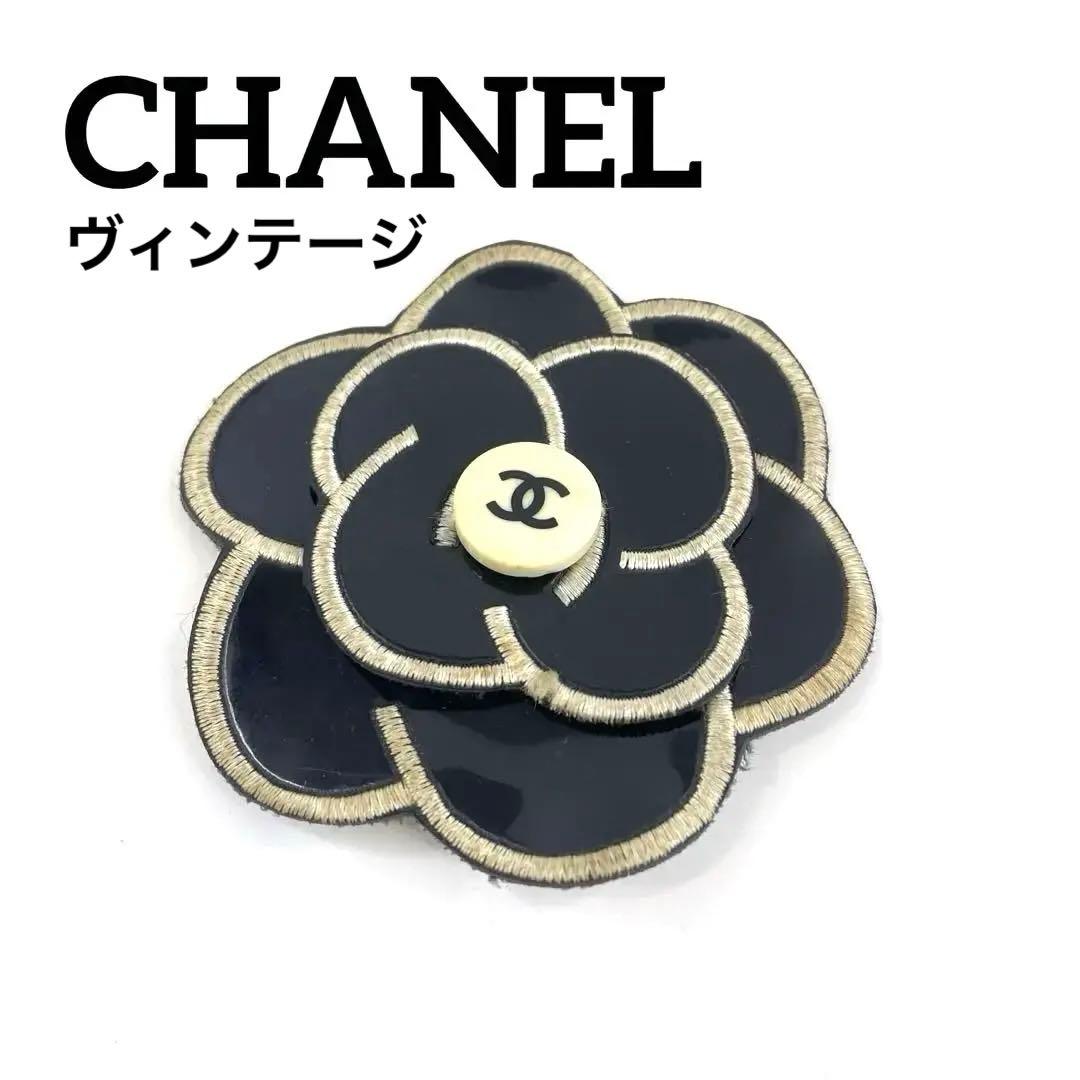 CHANEL シャネル ヴィンテージ　カメリアブローチ ココマーク コサージュ