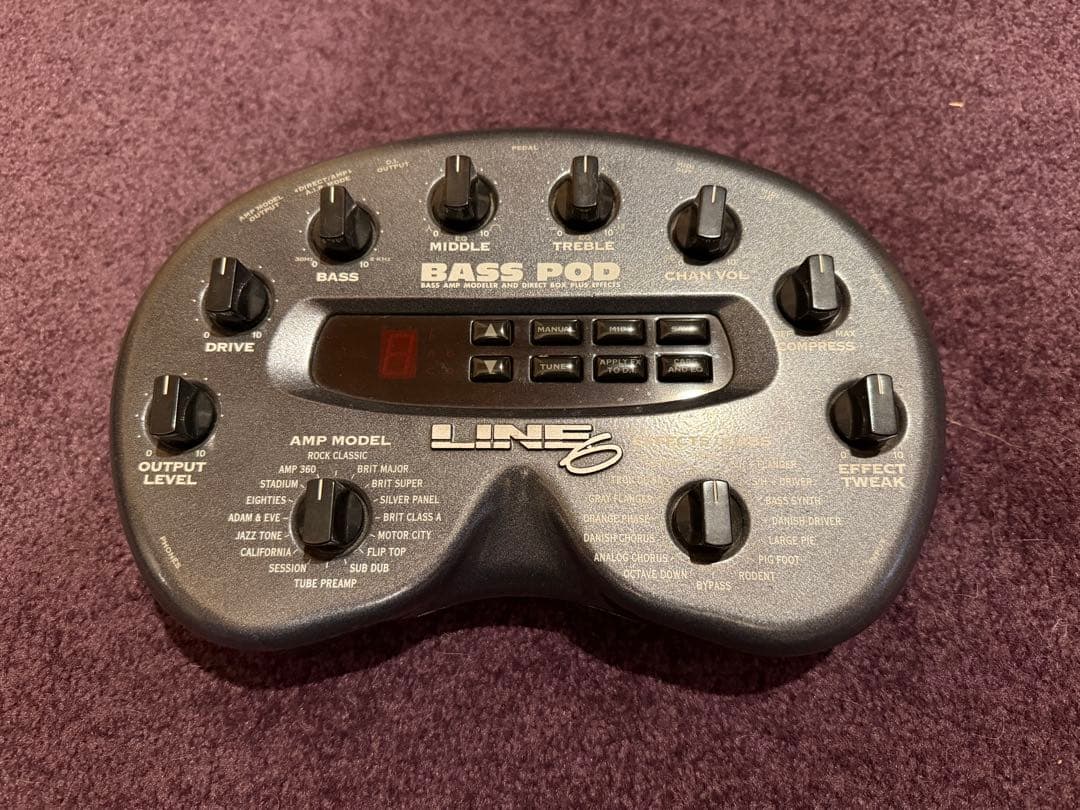 LINE6 BASS POD 専用ケース付き