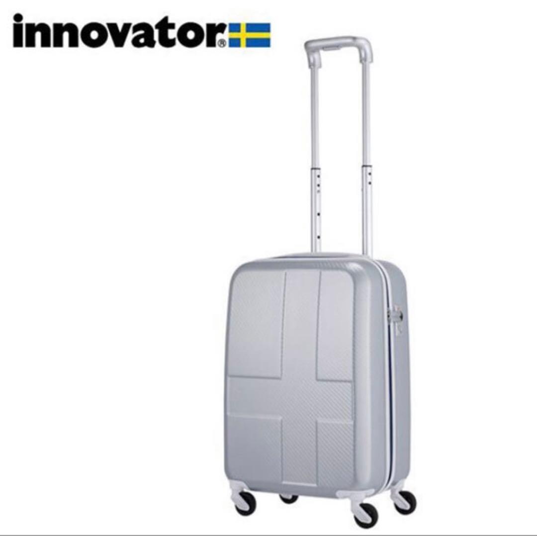 イノベーター スーツケース 鍵付 シルバーカーボン 約38L(INV-48)