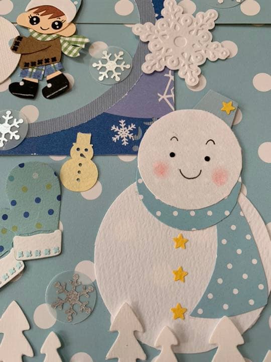 【クラフトパンチ】★アルバム飾り★冬のクラフト★男の子用