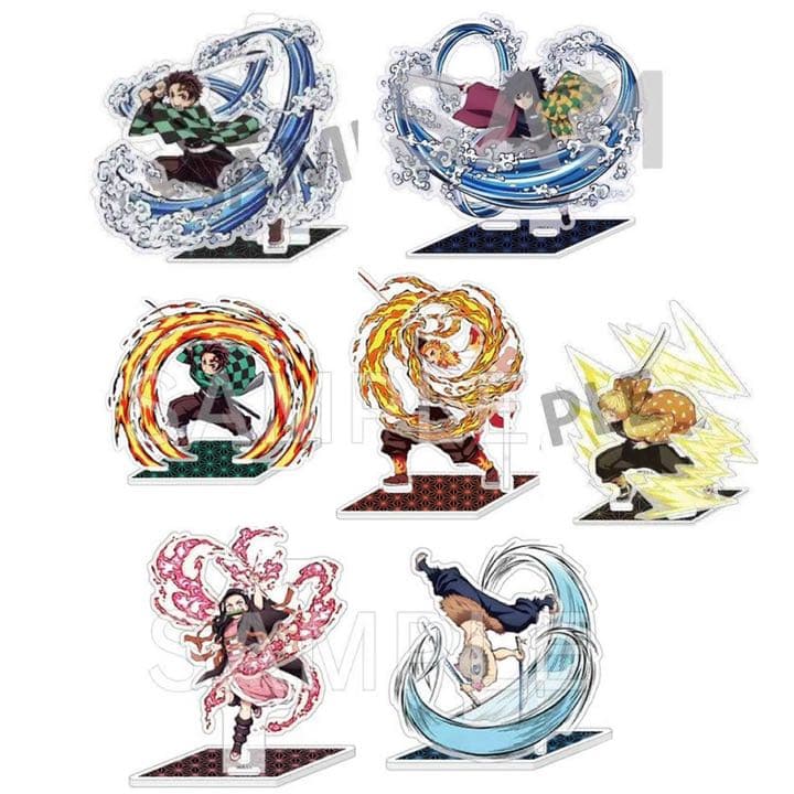 鬼滅の刃 ポップアップアクリルマスコット 7個セット バラ売り可