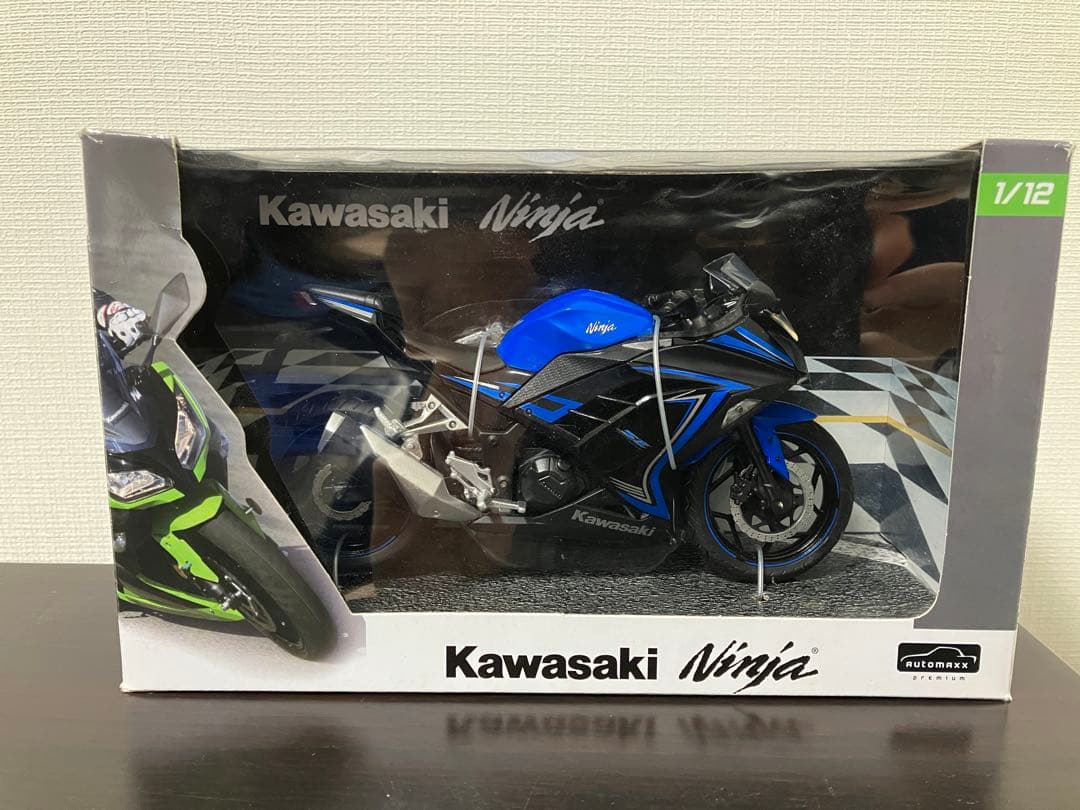 Kawasaki Ninja250SE ブルー　限定版　1/12完成品バイク