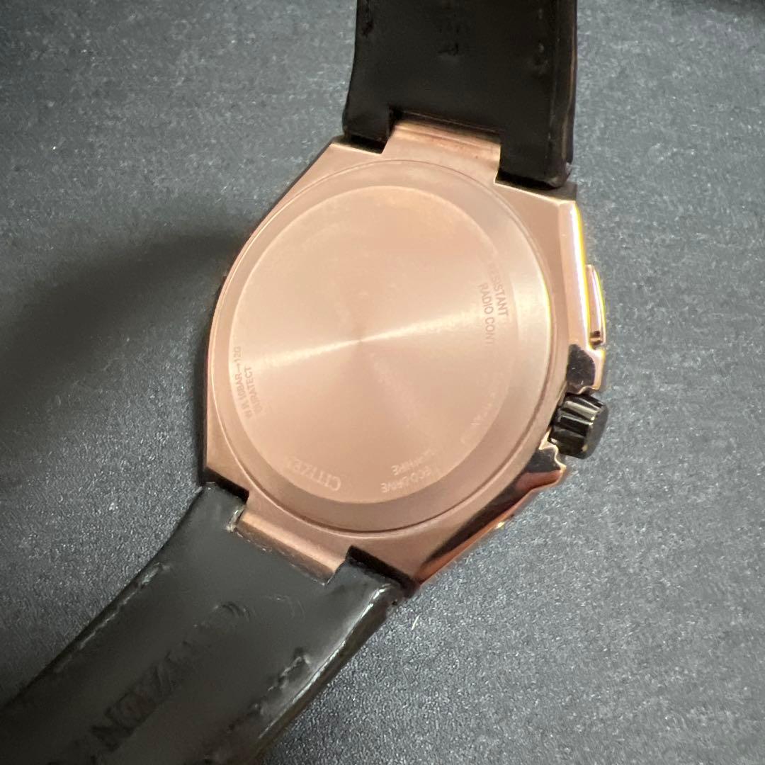 【美品】CITIZEN アテッサ ソーラー電波時計　CB0217-04E