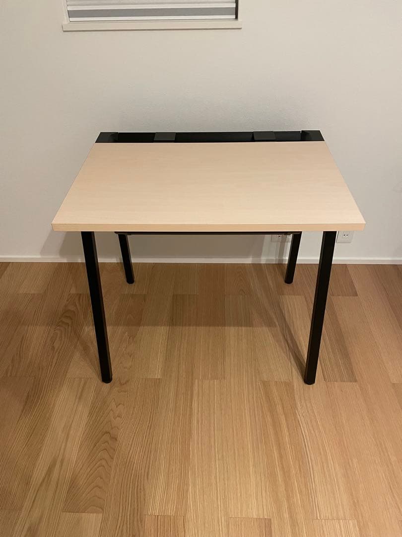 LEAN リーン／引き出し付き／W800×D600／天板ナチュラル／ブラック