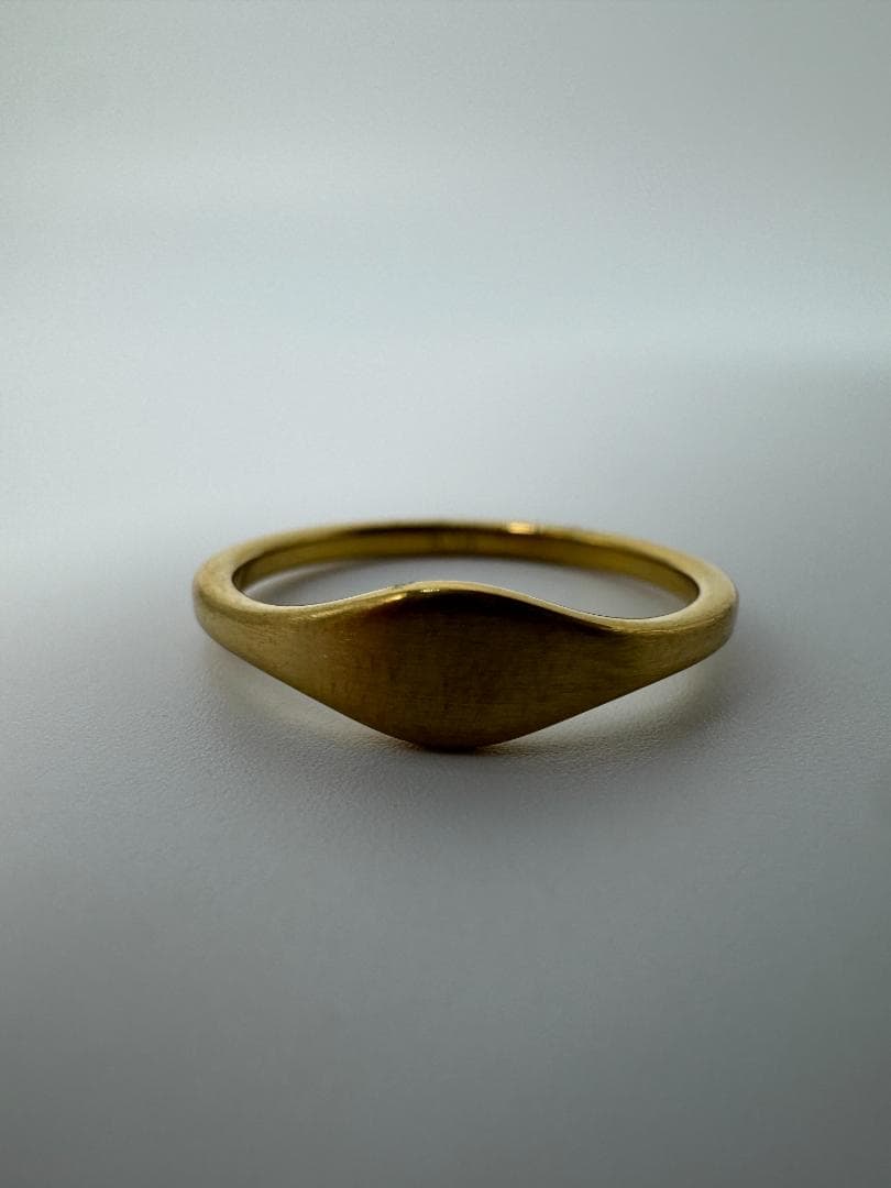 K18ゴールドリング シンプル波型1.17g/11号
